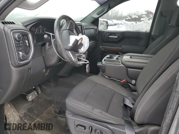 2021 Chevrolet Silverado 1500 LT with VIN 3GCUYDET5MG398568, listed as a Copart auction lot 87796835 with 68,396 mi miles and Salvage Title. Bid and sale history available at carsss.com. Image 7.