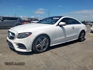 2018 Mercedes-Benz E 400 z VIN WDD1J6FB0JF025935, wystawiony jako Copart lot #54257655 z przebiegiem 107 559 mil mil oraz Szkoda całkowita • Salvage title. Historia ofert i sprzedaży dostępna na DreamBid. Obrazek 1.