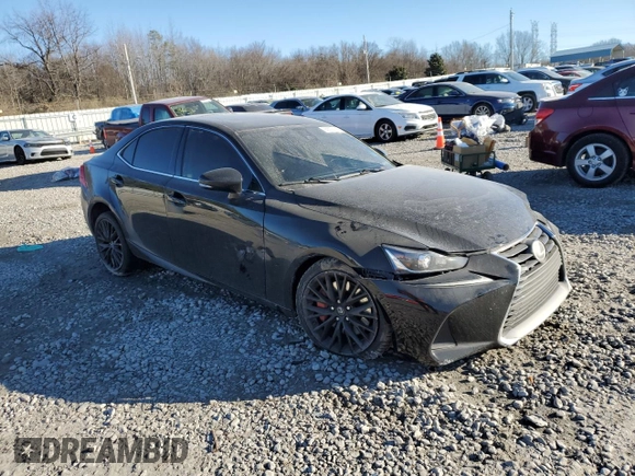 2017 Lexus IS 200t with VIN JTHBA1D25H5046377, listed as a Copart auction lot 88603145 with Not Provided miles and Salvage Title. Bid and sale history available at DreamBid. Image 4.