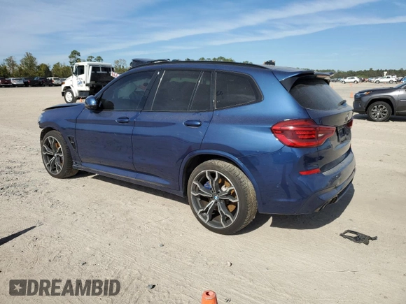 2020 BMW X3 M Competition with VIN 5YMTS0C06L9B67220, listed as a Copart auction lot 82880984 with 39,770 mi miles and Salvage Title. Bid and sale history available at carsss.com. Image 2.