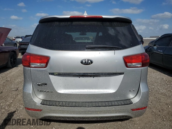 2016 Kia Sedona LX with VIN KNDMB5C14G6091911, listed as a Copart auction lot 49027495 with 133,357 mi miles and Salvage Title. Bid and sale history available at carsss.com. Image 6.