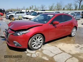 2015 Mazda 3 S Grand Touring with VIN JM1BM1M31F1268906, listed as a Copart auction lot 51821515 with 111,662 mi miles and Salvage title. Bid and sale history available at DreamBid. Image 1.