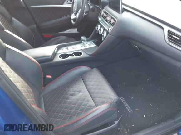2020 Genesis G70 3.3T with VIN KMTG34LEXLU049127, listed as a IAAI auction lot 41376324 with 38,539 mi miles and . Bid and sale history available at DreamBid. Image 5.