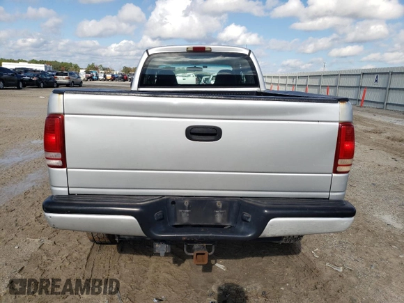 2001 Dodge Dakota Sport with VIN 1B7GG22N91S115510, listed as a Copart auction lot 87243774 with 0 mi miles and Salvage Title. Bid and sale history available at carsss.com. Image 6.