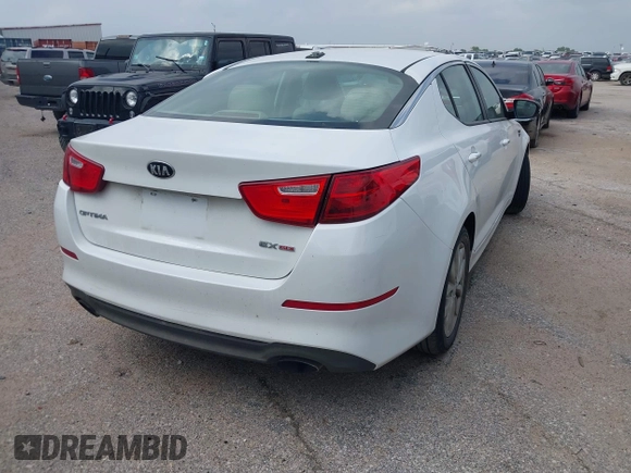 2015 Kia Optima EX with VIN 5XXGN4A74FG416269, listed as a IAAI auction lot 41895241 with 110,025 mi miles. Bid and sale history available at carsss.com. Image 4.
