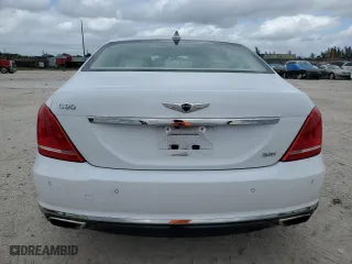 2017 Genesis G90 3.3T Premium with VIN KMHG34JA0HU034816, listed as a Copart auction lot 79538684 with 28,647 mi miles and Non Repairable. Bid and sale history available at carsss.com. Image 6.