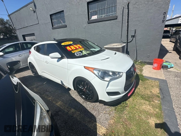 2012 Hyundai Veloster w/Gray Int with VIN KMHTC6AD6CU036826, listed as a Copart auction lot 45042645 with 169,498 mi miles and Clean title. Bid and sale history available at DreamBid. Image 1.