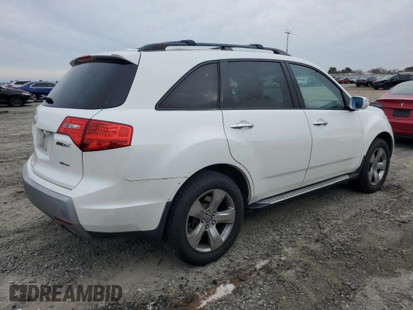 2009 Acura MDX Sport/Entertainment Pkg with VIN 2HNYD288X9H525647, listed as a Copart auction lot 45052705 with 222,361 mi miles and Salvage Title. Bid and sale history available at carsss.com. Image 3.