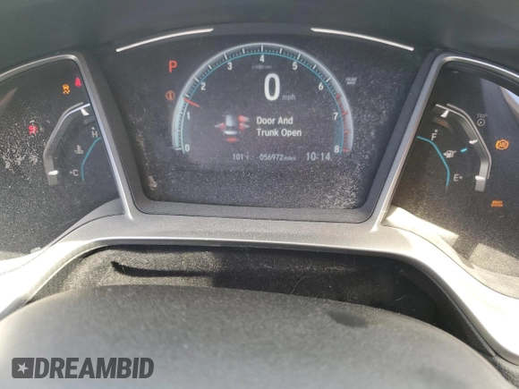 2017 Honda Civic Sedan EX-L with VIN 2HGFC1F7XHH644352, listed as a Copart auction lot 67604814 with 56,972 mi miles and Salvage Title. Bid and sale history available at carsss.com. Image 9.