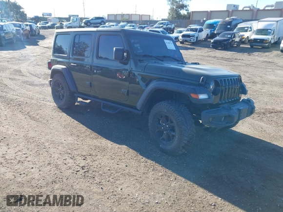 2022 Jeep Wrangler Unlimited High Tide with VIN 1C4HJXDG5NW113205, listed as a IAAI auction lot 41488724 with 30,446 mi miles and . Bid and sale history available at DreamBid. Image 1.