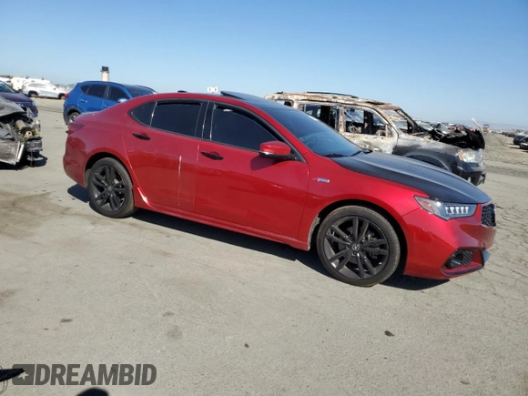 2020 Acura TLX w/Advance Pkg with VIN 19UUB3F88LY000121, listed as a Copart auction lot 71246914 with 33,202 mi miles and Salvage Title. Bid and sale history available at carsss.com. Image 4.