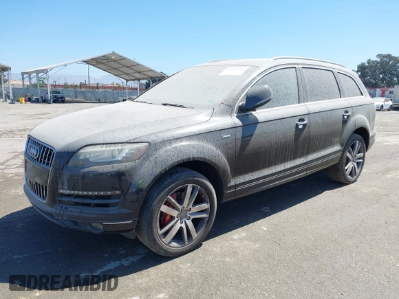2014 Audi Q7 Premium Plus with VIN WA1LGAFEXED014547, listed as a IAAI auction lot 42256396 with 158,038 mi miles and . Bid and sale history available at DreamBid. Image 2.