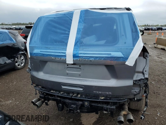 2022 Chevrolet Suburban Premier z VIN 1GNSKFKD9NR209544, wystawiony jako Copart lot #53653075 z przebiegiem 66 679 mil mil oraz Szkoda całkowita • Salvage title. Historia ofert i sprzedaży dostępna na DreamBid. Obrazek 6.