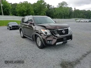 2018 Nissan Armada SV with VIN JN8AY2ND3J9050882, listed as a Copart auction lot 57383364 with 138,342 mi miles and Salvage Title. Bid and sale history available at carsss.com. Image 12.