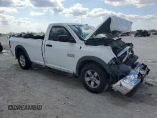 2017 Ram 1500 Tradesman with VIN 3C6JR6DG7HG687190, listed as a Copart auction lot 43698295 with 23,997 mi miles and Salvage title. Bid and sale history available at DreamBid. Image 4.