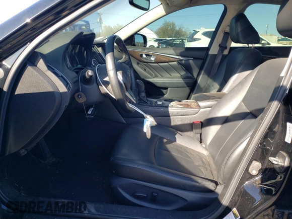 2018 Infiniti Q50 Luxe with VIN JN1EV7AR6JM443389, listed as a Copart auction lot 53515455 with 132,762 mi miles and Clean title. Bid and sale history available at DreamBid. Image 7.