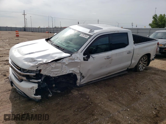 2020 Chevrolet Silverado 1500 High Country with VIN 1GCUYHEL3LZ116451, listed as a Copart auction lot 67557044 with 78,490 mi miles and Salvage Title. Bid and sale history available at carsss.com. Image 1.