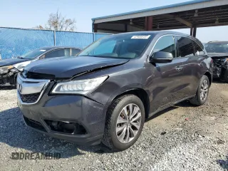 2015 Acura MDX Tech Pkg with VIN 5FRYD3H45FB003243, listed as a Copart auction lot 42966645 with 117,961 mi miles and Salvage Title. Bid and sale history available at carsss.com. Image 1.