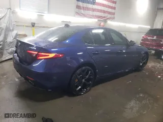2017 Alfa Romeo Giulia Ti with VIN ZARFAEENXH7560576, listed as a Copart auction lot 87955065 with 95,768 mi miles and Salvage Title. Bid and sale history available at carsss.com. Image 3.