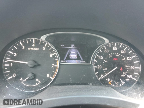 2017 Nissan Altima SR z VIN 1N4AL3AP1HC126621, wystawiony jako Copart lot #58258535 z przebiegiem 79 249 mil mil oraz Szkoda całkowita • Salvage title. Historia ofert i sprzedaży dostępna na DreamBid. Obrazek 9.
