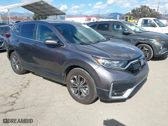 2021 Honda CR-V EX with VIN 2HKRW1H55MH422771, listed as a IAAI auction lot 41954473 with 47,148 mi miles. Bid and sale history available at carsss.com. Image 1.