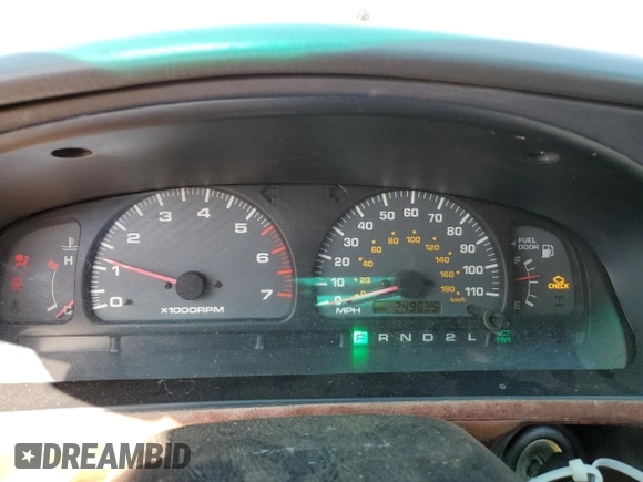 2000 Toyota 4Runner SR5 with VIN JT3GN86R2Y0162958, listed as a Copart auction lot 51526165 with 249,635 mi miles and Salvage Title. Bid and sale history available at DreamBid. Image 9.