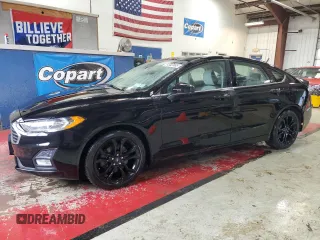 2020 Ford Fusion SE with VIN 3FA6P0HD7LR186076, listed as a Copart auction lot 51582885 with 93,021 mi miles and Salvage Title. Bid and sale history available at DreamBid. Image 1.
