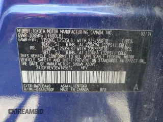 2014 Toyota RAV4 Limited with VIN 2T3DFREV3EW145612, listed as a Copart auction lot 49416805 with 135,097 mi miles and Salvage Title. Bid and sale history available at carsss.com. Image 13.