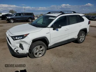 2021 Toyota RAV4 Hybrid LE z VIN 4T3LWRFVXMU044589, wystawiony jako Copart lot #62431265 z przebiegiem 52 243 mil mil oraz Szkoda całkowita • Salvage title. Historia ofert i sprzedaży dostępna na DreamBid. Obrazek 1.