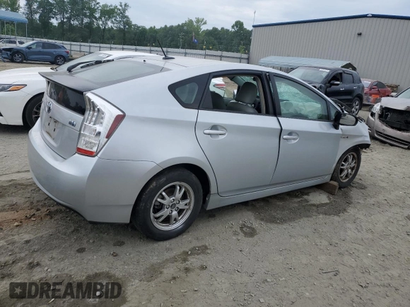 2011 Toyota Prius I with VIN JTDKN3DU8B1362843, listed as a Copart auction lot 53644334 with Not Provided miles and Salvage Title. Bid and sale history available at DreamBid. Image 3.