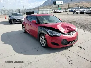 2012 Hyundai Veloster w/Gray Int with VIN KMHTC6ADXCU066489, listed as a Copart auction lot 60538585 with 161,917 mi miles and Salvage title. Bid and sale history available at DreamBid. Image 14.