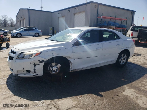 2013 Chevrolet Malibu LS with VIN 1G11B5SA6DF357101, listed as a Copart auction lot 48399925 with 130,219 mi miles and Salvage Title. Bid and sale history available at carsss.com. Image 1.