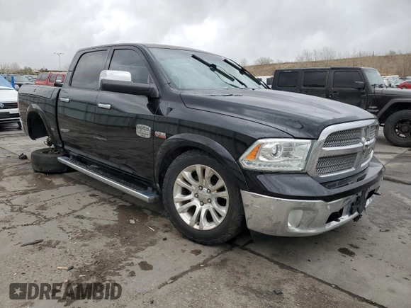 2014 Ram 1500 Longhorn Limited with VIN 1C6RR7PT5ES338521, listed as a Copart auction lot 49802315 with 195,518 mi miles and Salvage title. Bid and sale history available at DreamBid. Image 4.