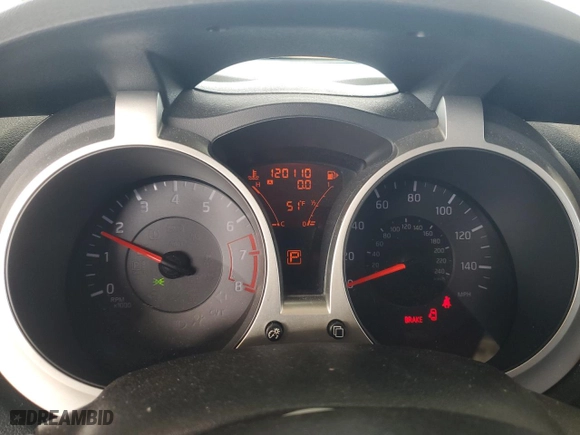 2013 Nissan Juke S with VIN JN8AF5MV1DT227602, listed as a Copart auction lot 45668375 with 120,110 mi miles and Salvage Title. Bid and sale history available at carsss.com. Image 9.