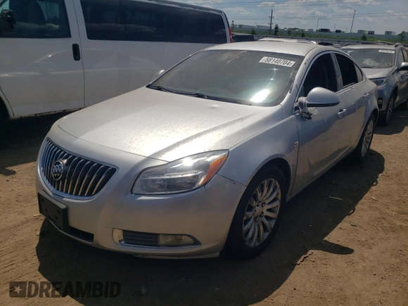 2011 Buick Regal CXL Turbo TO1 with VIN W04GV5EV5B1076340, listed as a Copart auction lot 66847104 with 148,503 mi miles and Salvage Title. Bid and sale history available at carsss.com. Image 1.