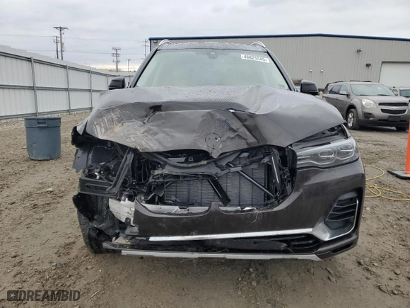 2022 BMW X7 xDrive40i with VIN 5UXCW2C04N9M75073, listed as a Copart auction lot 46825545 with 59,671 mi miles and Non Repairable. Bid and sale history available at carsss.com. Image 5.