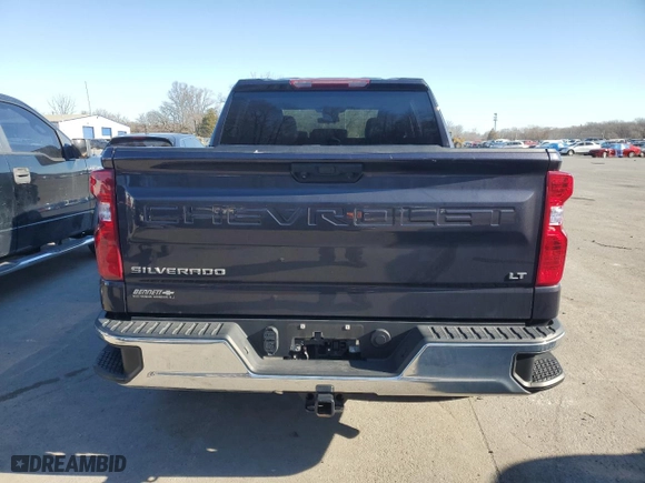 2022 Chevrolet Silverado 1500 LT with VIN 3GCPDKEK0NG538032, listed as a Copart auction lot 87750025 with 12,980 mi miles and Salvage Title. Bid and sale history available at carsss.com. Image 6.