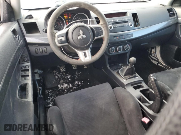 2010 Mitsubishi Lancer Evolution GSR with VIN JA32W8FV4AU604717, listed as a Copart auction lot 83896464 with 140,502 mi miles and Salvage Title. Bid and sale history available at DreamBid. Image 8.
