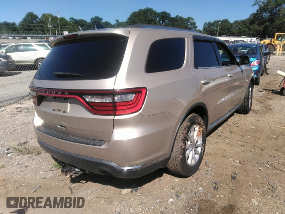 2014 Dodge Durango SXT with VIN 1C4RDHAG4EC266777, listed as a IAAI auction lot 42490301 with 210,544 mi miles and . Bid and sale history available at DreamBid. Image 4.
