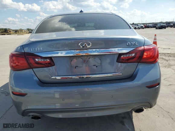 2017 Infiniti Q70L 3.7 with VIN JN1BY1PP9HM170603, listed as a Copart auction lot 72151494 with 36,234 mi miles and Salvage Title. Bid and sale history available at carsss.com. Image 6.