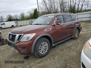 2017 Nissan Armada SV with VIN JN8AY2NC8H9509356, listed as a Copart auction lot 53759575 with 246,982 mi miles and Clean Title. Bid and sale history available at carsss.com. Image 1.