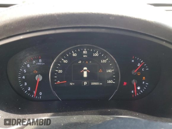 2018 Kia Sorento EX with VIN 5XYPH4A54JG420039, listed as a Copart auction lot 53338545 with 225,021 mi miles and Salvage title. Bid and sale history available at DreamBid. Image 9.