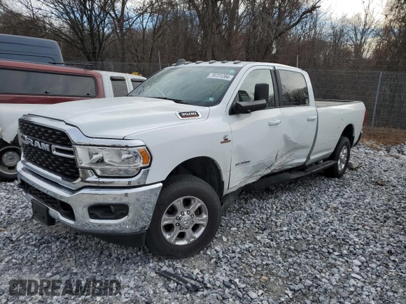2022 Ram 3500 Big Horn with VIN 3C63R3HL9NG214434, listed as a Copart auction lot 79731294 with 106,927 mi miles and Salvage Title. Bid and sale history available at carsss.com. Image 1.
