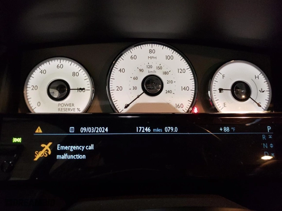 2019 Rolls-Royce Ghost with VIN SCA664S54KUX54725, listed as a Copart auction lot 62910454 with 17,246 mi miles and Salvage Title. Bid and sale history available at carsss.com. Image 9.