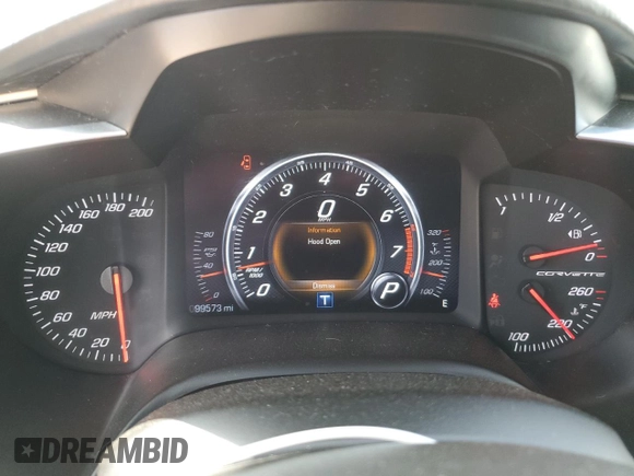 2014 Chevrolet Corvette Z51 3LT with VIN 1G1YM2D72E5102963, listed as a Copart auction lot 54023575 with 99,573 mi miles and Salvage title. Bid and sale history available at DreamBid. Image 9.