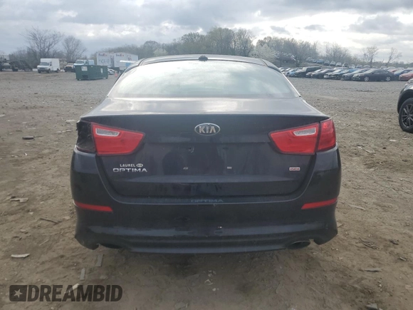 2014 Kia Optima LX with VIN 5XXGM4A74EG295356, listed as a Copart auction lot 50919795 with 183,274 mi miles and Salvage Title. Bid and sale history available at carsss.com. Image 6.