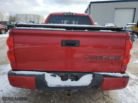 2020 Toyota Tundra 4WD SR with VIN 5TFUY5F1XLX905946, listed as a Copart auction lot 86281064 with 75,759 mi miles and Salvage Title. Bid and sale history available at carsss.com. Image 6.