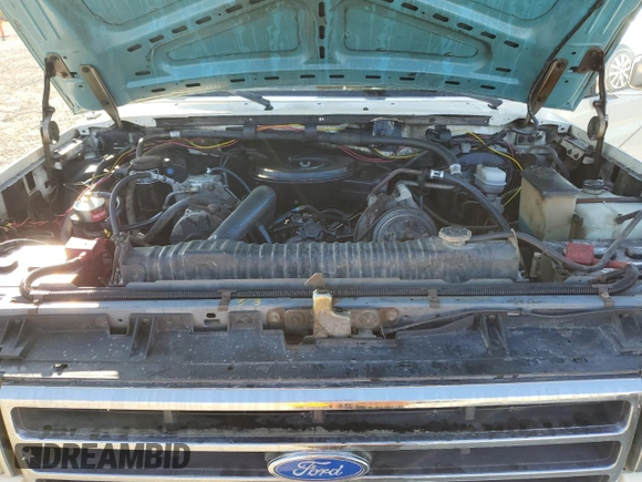 1991 Ford F-250 with VIN 1FTHX26M1MKA14231, listed as a Copart auction lot 41796005 with 6,983 mi miles and Salvage title. Bid and sale history available at DreamBid. Image 11.