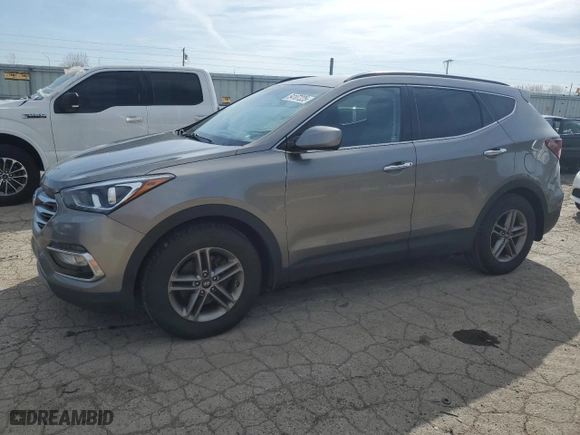 2017 Hyundai Santa Fe Sport 2.4L with VIN 5NMZU3LB6HH027015, listed as a Copart auction lot 54107225 with 145,640 mi miles and Clean Title. Bid and sale history available at carsss.com. Image 1.