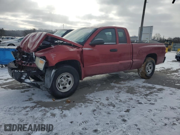 2008 Dodge Dakota ST with VIN 1D7HE22K18S539599, listed as a Copart auction lot 45769415 with 119,729 mi miles and Salvage Title. Bid and sale history available at carsss.com. Image 1.